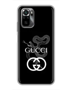 Чехол для Xiaomi POCO M5s с картинкой «Gucci — серебряная змея»