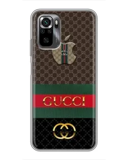 Чехол для Xiaomi POCO M5s с картинкой «Gucci — брендированный десерт»