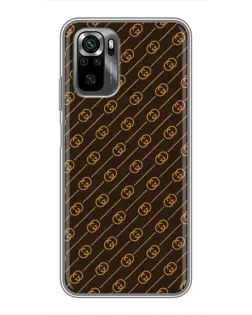 Чехол для Xiaomi POCO M5s с картинкой «Gucci — золотые диагонали»