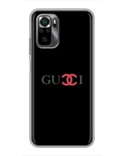 Чехол для Xiaomi POCO M5s с картинкой «Gucci — красный градиент»