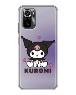 Чехол для Xiaomi POCO M5s с картинкой «Kuromi — фиолетовый арт»