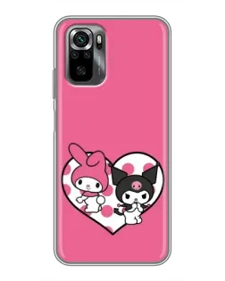 Чехол для Xiaomi POCO M5s с картинкой «Kuromi и My Melody»