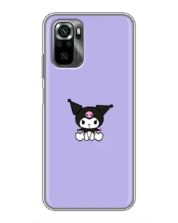 Чехол для Xiaomi POCO M5s с картинкой «Kuromi — фиолетовый минимализм»