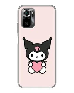Чехол для Xiaomi POCO M5s с картинкой «Kuromi и сердце»