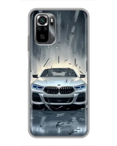 Чехол для Xiaomi POCO M5s с картинкой «BMW в свете фар»