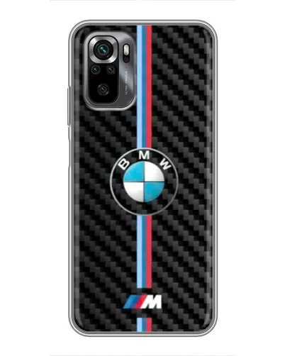 Чехол для Xiaomi POCO M5s с картинкой «Эмблема BMW и карбон»