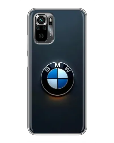 Чехол для Xiaomi POCO M5s с картинкой «Логотип BMW — минимализм»