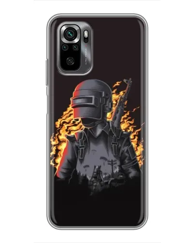 Чехол для Xiaomi POCO M5s с картинкой «PUBG — огненный силуэт» Чехол для Xiaomi POCO M5s с картинкой «PUBG — огненный силуэт»