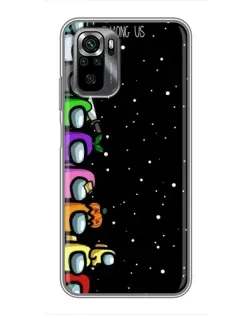 Чехол для Xiaomi POCO M5s с картинкой «Команда Among Us»