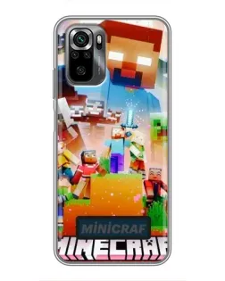 Чехол для Xiaomi POCO M5s с картинкой «Minecraft герои игры» Чехол для Xiaomi POCO M5s с картинкой «Minecraft герои игры»