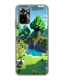 Чехол для Xiaomi POCO M5s с картинкой «Minecraft летний день»