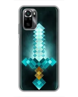 Чехол для Xiaomi POCO M5s с картинкой «Алмазный меч неон»