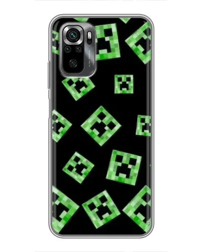 Чехол для Xiaomi POCO M5s с картинкой «Паттерн с криперами» Чехол для Xiaomi POCO M5s с картинкой «Паттерн с криперами»