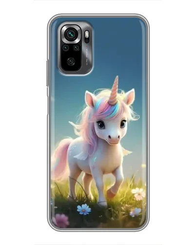 Чехол для Xiaomi POCO M5s с картинкой «Единорог на поляне»