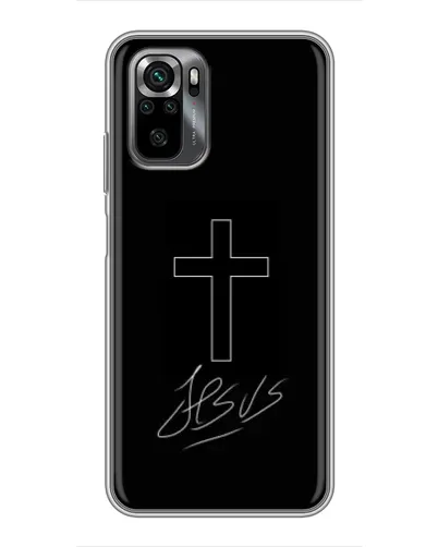 Чехол для Xiaomi POCO M5s с картинкой «Графический крест Jesus» Чехол для Xiaomi POCO M5s с картинкой «Графический крест Jesus»