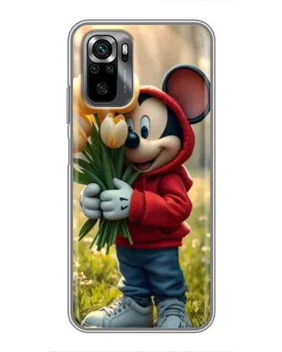 Чехол для Xiaomi POCO M5s с картинкой «Микки с тюльпанами» Чехол для Xiaomi POCO M5s с картинкой «Микки с тюльпанами»