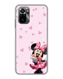 Чехол для Xiaomi POCO M5s с картинкой «Минни Маус и сердечки»