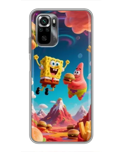 Чехол для Xiaomi POCO M5s с картинкой «Космический фастфуд»