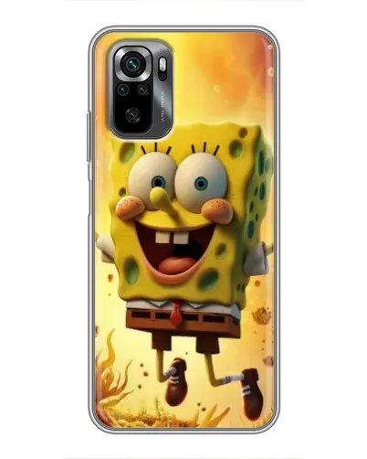 Чехол для Xiaomi POCO M5s с картинкой «Губка Боб прыгает»