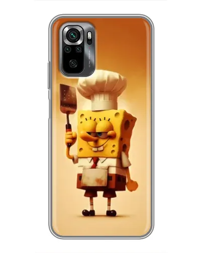 Чехол для Xiaomi POCO M5s с картинкой «Губка Боб повар»