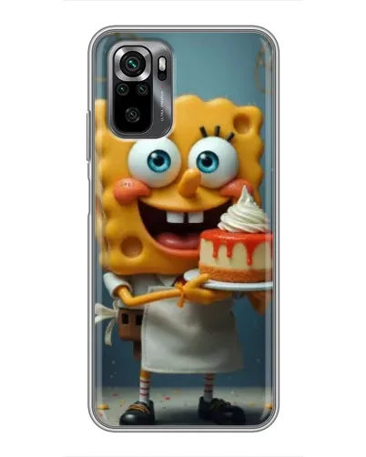 Чехол для Xiaomi POCO M5s с картинкой «Повар Спанч Боб»