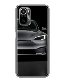 Чехол для Xiaomi POCO M5s с картинкой «Tesla Model S Look»