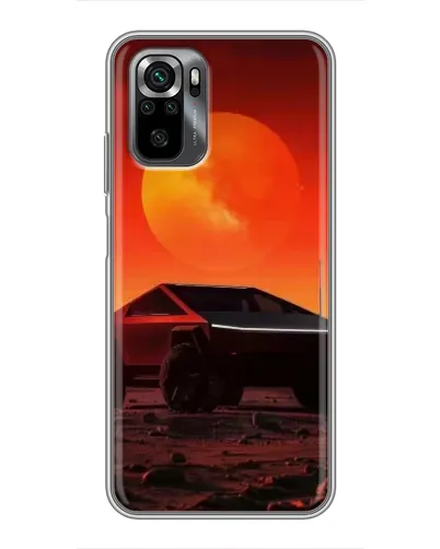 Чехол для Xiaomi POCO M5s с картинкой «Cybertruck на Марсе»