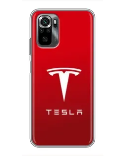 Чехол для Xiaomi POCO M5s с картинкой «Tesla Red Classic»