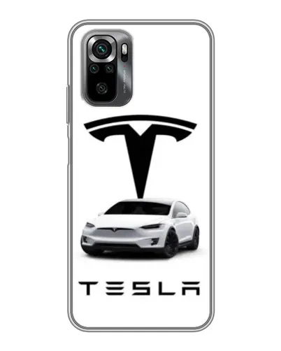 Чехол для Xiaomi POCO M5s с картинкой «Tesla White Style»