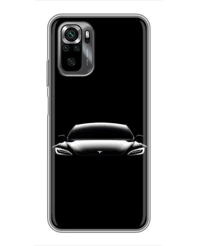 Чехол для Xiaomi POCO M5s с картинкой «Фары Tesla Night»