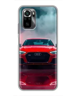 Чохол для Xiaomi POCO M5s з картинкою «Audi RS — червоний стиль»