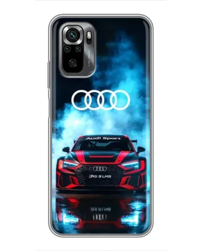 Чехол для Xiaomi POCO M5s с картинкой «Audi Sport — неон»