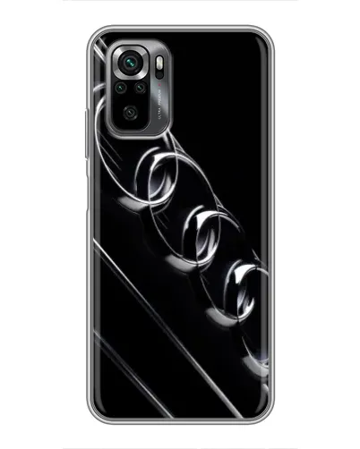 Чехол для Xiaomi POCO M5s с картинкой «Audi — абстрактные кольца»