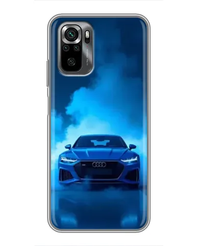 Чехол для Xiaomi POCO M5s с картинкой «Audi — голубая энергия»