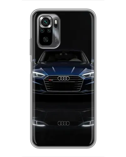 Чехол для Xiaomi POCO M5s с картинкой «Audi — ночное отражение»