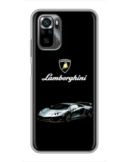Чехол для Xiaomi POCO M5s с картинкой «Логотип Lamborghini классика»