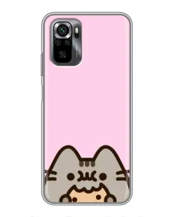 Чохол для Xiaomi POCO M5s з картинкою «Pusheen та печиво»