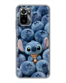 Чехол для Xiaomi POCO M5s с картинкой «Стич и голубика» Чехол для Xiaomi POCO M5s с картинкой «Стич и голубика»