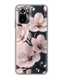 Чехол для Xiaomi POCO M5s с картинкой «Нежная сакура и капли» Чехол для Xiaomi POCO M5s с картинкой «Нежная сакура и капли»