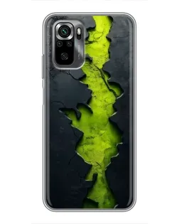 Чехол для Xiaomi POCO M5s с картинкой «Салатовый разлом скалы» Чехол для Xiaomi POCO M5s с картинкой «Салатовый разлом скалы»