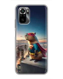 Чехол для Xiaomi POCO M5s с картинкой «Капи-мен супергерой» Чехол для Xiaomi POCO M5s с картинкой «Капи-мен супергерой»