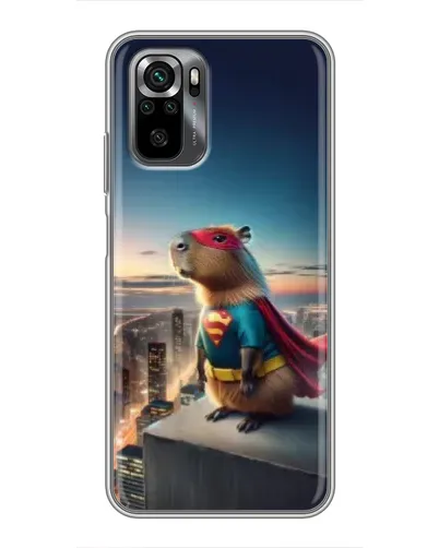 Чехол для Xiaomi POCO M5s с картинкой «Капи-мен супергерой» Чехол для Xiaomi POCO M5s с картинкой «Капи-мен супергерой»