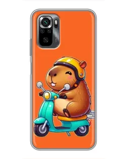 Чехол для Xiaomi POCO M5s с картинкой «Капибара на скутере» Чехол для Xiaomi POCO M5s с картинкой «Капибара на скутере»