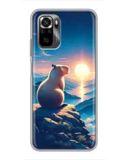 Чехол для Xiaomi POCO M5s с картинкой «Закат солнца с капибарой» Чехол для Xiaomi POCO M5s с картинкой «Закат солнца с капибарой»