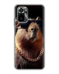 Чехол для Xiaomi POCO M5s с картинкой «Капибара золотая цепь» Чехол для Xiaomi POCO M5s с картинкой «Капибара золотая цепь»