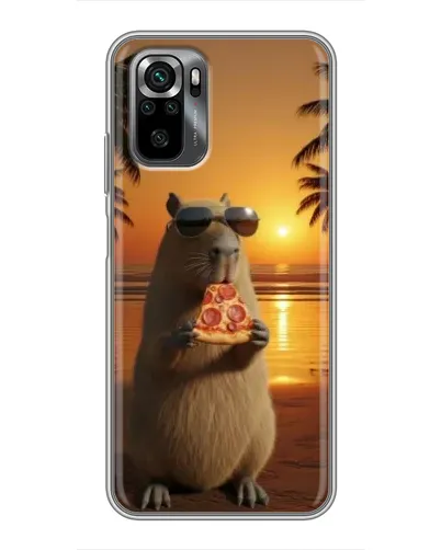 Чехол для Xiaomi POCO M5s с картинкой «Капибара с пиццей» Чехол для Xiaomi POCO M5s с картинкой «Капибара с пиццей»