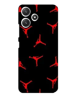 Чехол для Xiaomi POCO M6 Pro (5G) с картинкой «Jordan Red Pattern» Чехол для Xiaomi POCO M6 Pro (5G) с картинкой «Jordan Red Pattern»