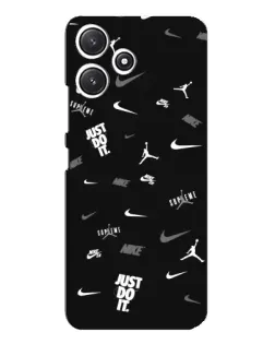 Чехол для Xiaomi POCO M6 Pro (5G) с картинкой «Nike Black Pattern» Чехол для Xiaomi POCO M6 Pro (5G) с картинкой «Nike Black Pattern»
