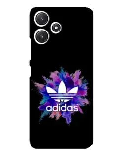Чехол для Xiaomi POCO M6 Pro (5G) с картинкой «Взрыв красок Adidas»