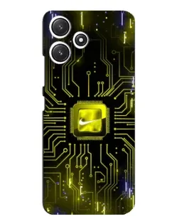 Чехол для Xiaomi POCO M6 Pro (5G) с картинкой «Nike — золотая искра» Чехол для Xiaomi POCO M6 Pro (5G) с картинкой «Nike — золотая искра»